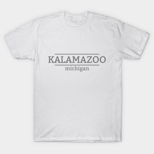 Kalamazoo Michigan Simple Vintage Design for Men and Women T-Shirt